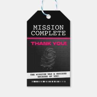 Spy Party Rosa Tack Presentetikett