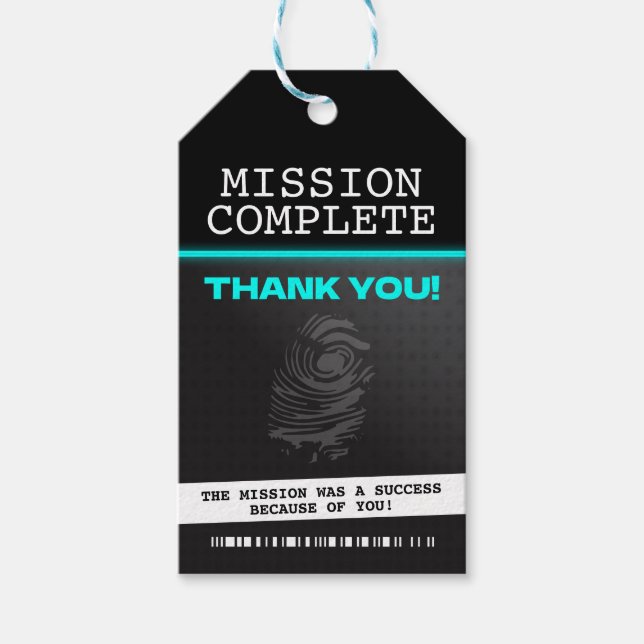 Spy Party Tack Presentetikett (Framsidan)