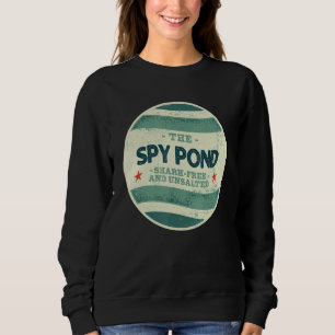 Spy Pond Hajfritt och Osaltat Camping Massachusett T Shirt
