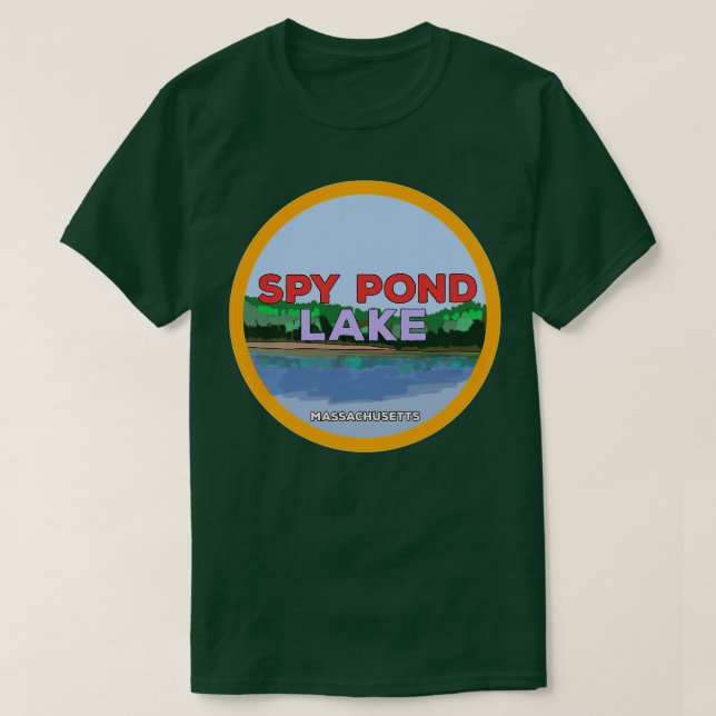 Spy Pond Massachusetts T Shirt (Design framsida)