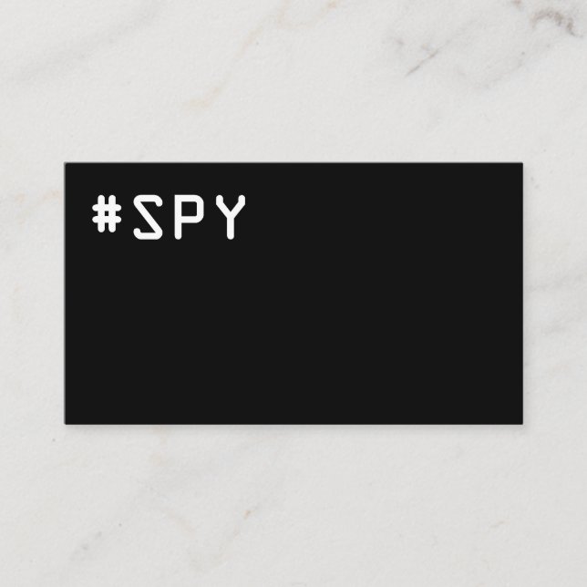 #SPY - telefonkort Visitkort (Framsida)