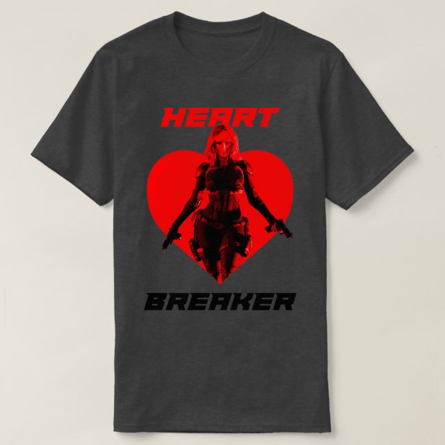 Spy Woman Heart Breaker Red Variant T Shirt (Design framsida)