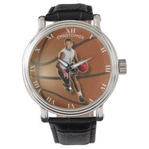 Spychedelic Basketball Player med Boll Armbandsur