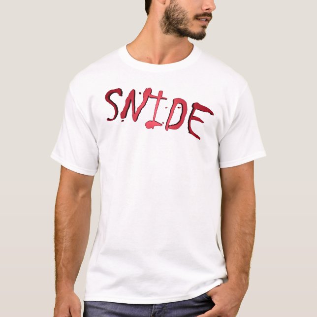 Spydig röd logotypT-tröja Tee (Framsida)