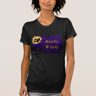 Spydig Witchy Halloween för vintage T-tröja Tröja