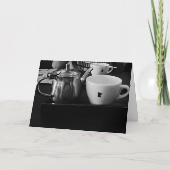 "Spyhouse Tea" Födelsedagskort Kort (Framsida)