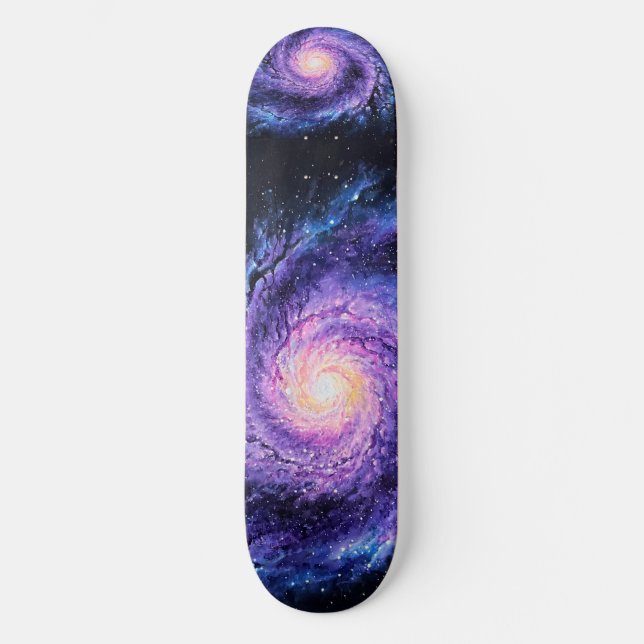 Spyral galaxy mini skateboard bräda 18,5 cm (Framsida)