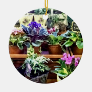 SQ_AfricanVioletsForSaleAfrican Violets för förs Julgransprydnad Keramik