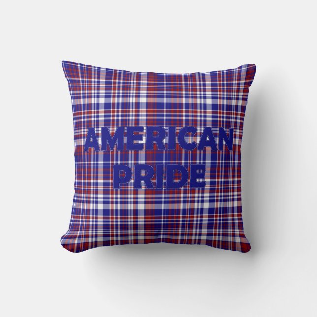 Sq.Pillow,Play-American-Pride Blue Kudde (Framsida)
