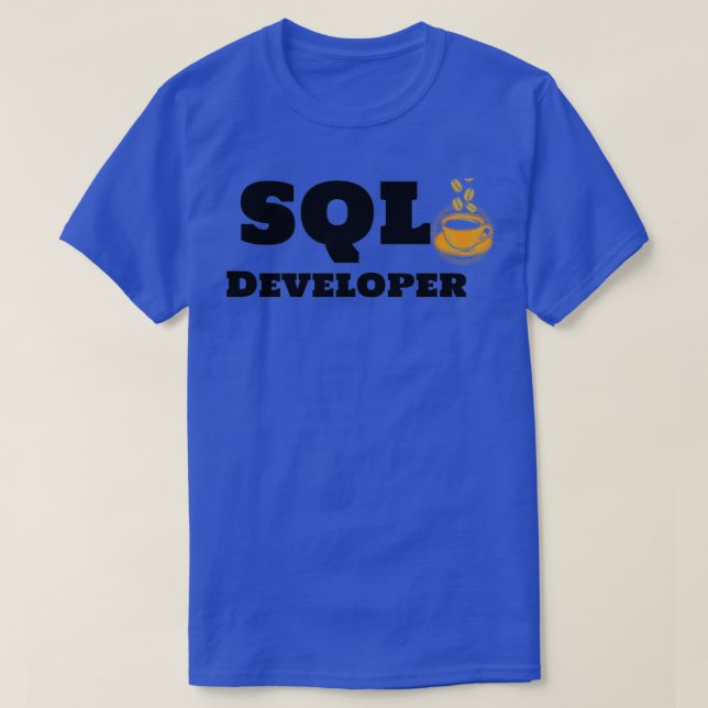 SQL Developer and Coffee T Shirt (Design framsida)