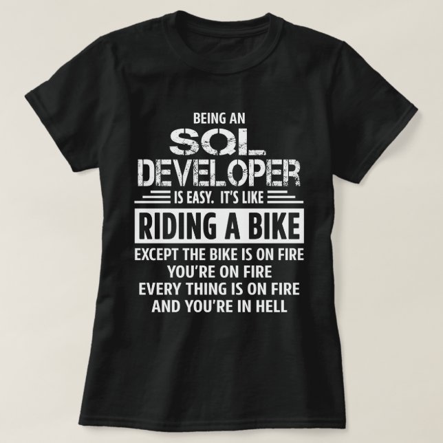 SQL Developer T Shirt (Design framsida)