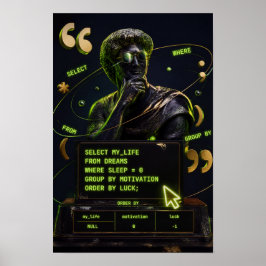 SQL-motivation Rolig programmerare Poster