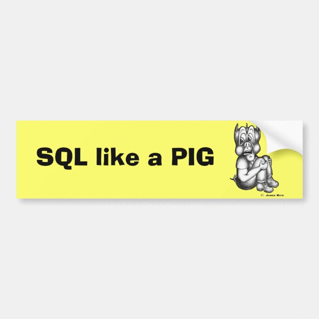 Sql-något liknande en GRIS Bildekal (Framsidan)