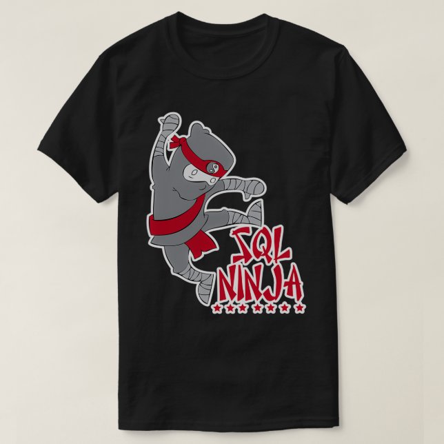 SQL Ninja T Shirt (Design framsida)