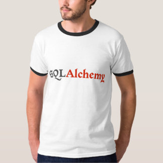 SQLAlchemy mörk på den ljusa skjortan för logotyp T-shirt
