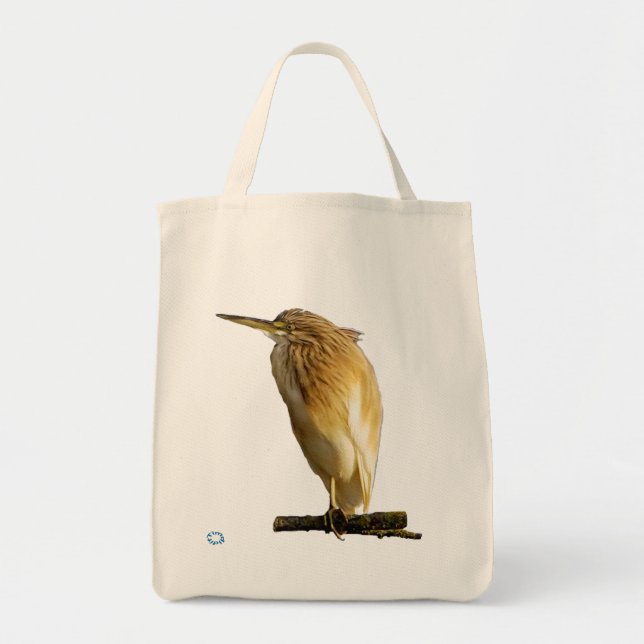 Squacco Heron Tote Bag Tygkasse (Framsidan)