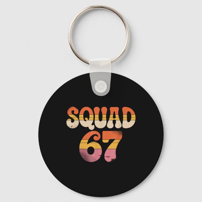 Squad 67 Alpha Slang Gen 67:e Nummer 67  Nyckelring (Framsida)