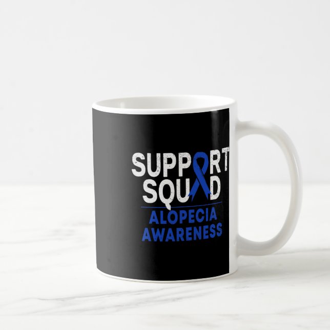 Squad Alopecia Awareness Blue Aa Ribbon Warrior Kaffemugg (Höger)
