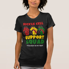 SQUAD-anpassat namn för SICKELCELLSUPPORT T Shirt