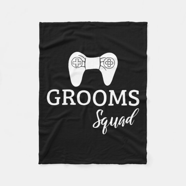Squad Bröllop Sängkammaren Bröllopsfest Kul  Fleecefilt (Framsidan)
