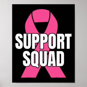 Squad Bröstcancer - I Oktober Har Vi Rosa Band Poster