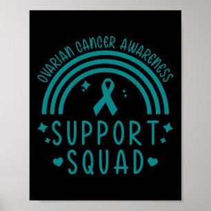 Squad Bröstcancer - I Oktober Har Vi Teal Band Poster