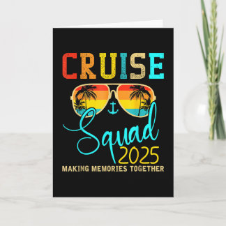 Squad Crew Cruise 2025 Summer Vacation Matching Fa Kort