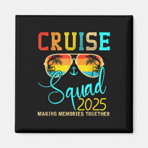 Squad Crew Cruise 2025 Summer Vacation Matching Fa Magnet