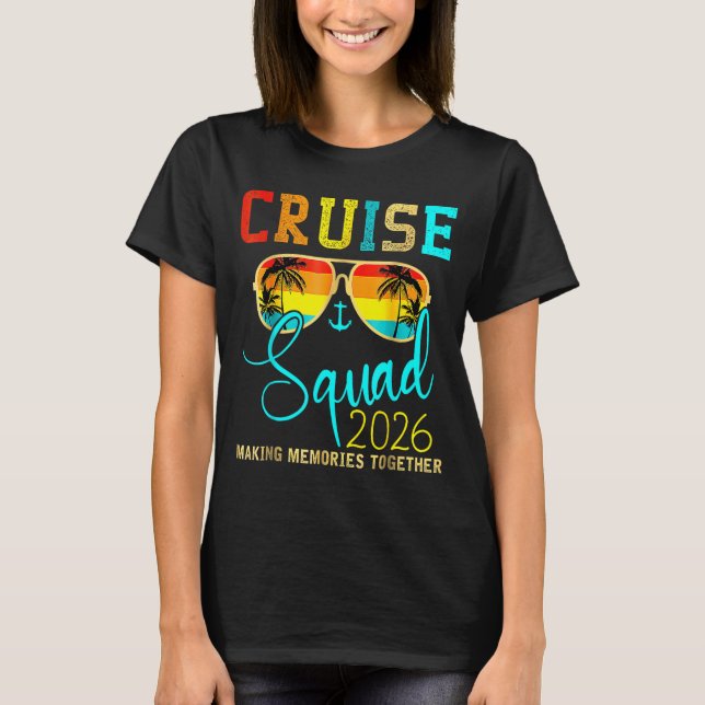 Squad Crew Kryssning 2026 Sommarlov Matchande T Shirt (Framsida)