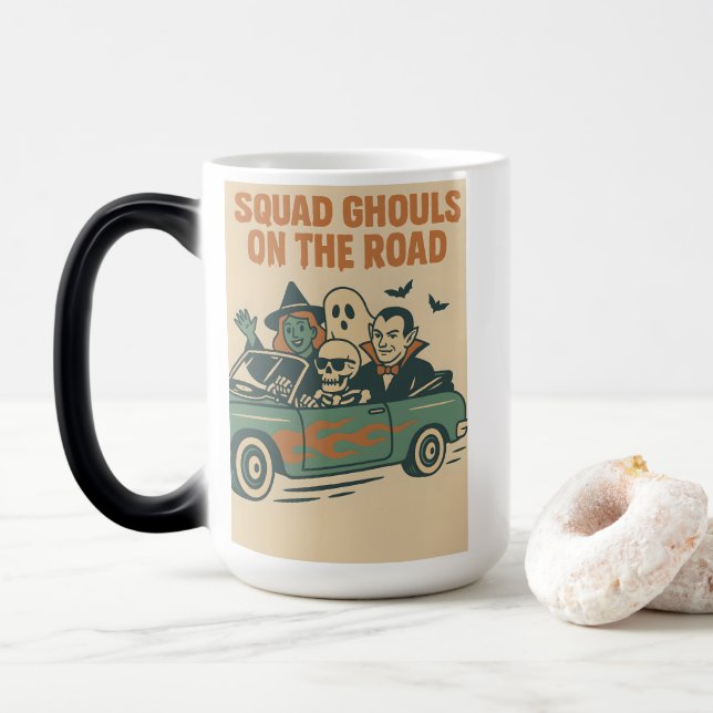 Squad Ghouls Cruisin' i Stil Magisk Mugg (Med munk)