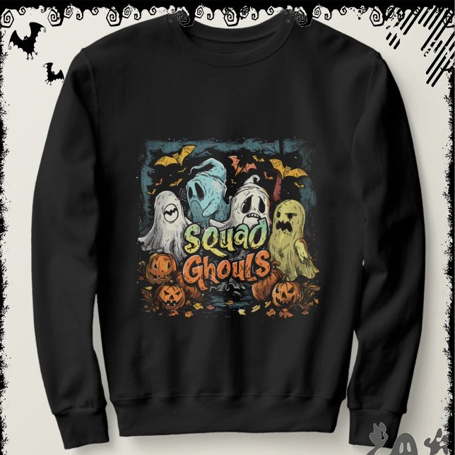 Squad Ghouls | ExDesigner | Halloween Lång Ärmad Tröja (Skapare uppladdad)
