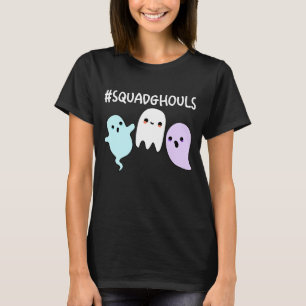 Squad Ghouls Funny Halloween Ghost Pun Mörk BG T Shirt