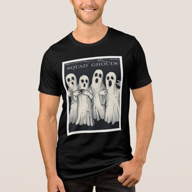 Squad Ghouls - Funny Halloween Ghost Squad T Shirt (Framsida)