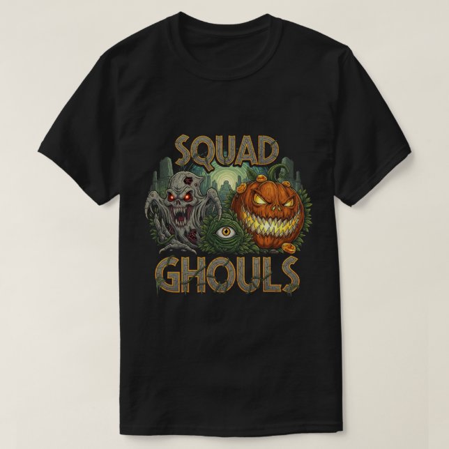 Squad Ghouls Gothic Horror T Shirt (Design framsida)