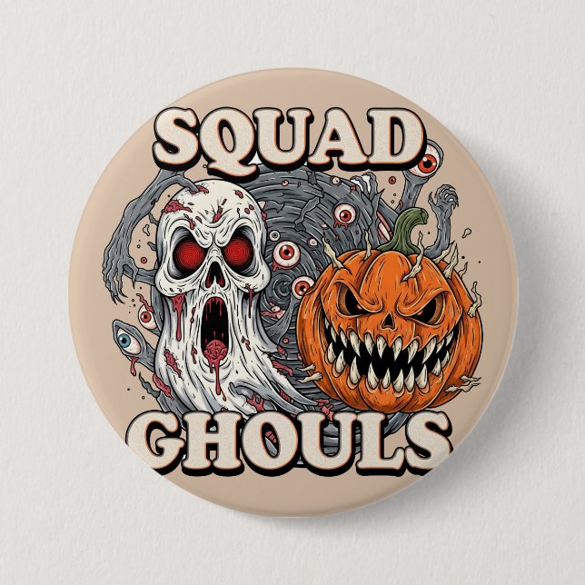 Squad Ghouls - Spooky Halloween Knapp (Framsida)