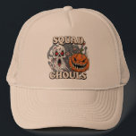 Squad Ghouls - Spooky Halloween T-Shirt Keps<br><div class="desc">Kreepy och coola "Squad Ghouls"-design med ett skrämmande spöke,  hotfull pumpkin och eerie-monster med ögonbollar. Perfekt för Halloween fest,  eokistisk årstidsentusiaster och alla som kärlek ett skräckvirus. Underbar för t-shirts,  hooker,  dekorationer och unika gåvor till din spaningspatrull.</div>