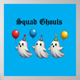Squad Ghouls Tee Poster