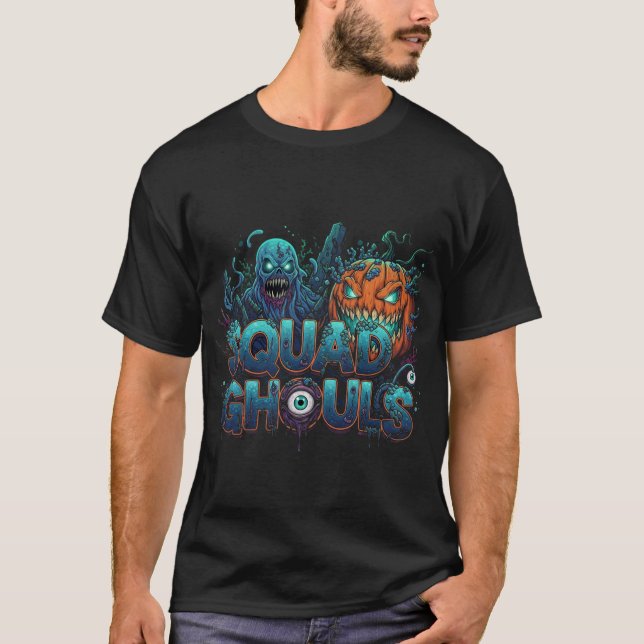 Squad Ghouls Underwater Halloween Horror T Shirt (Framsida)