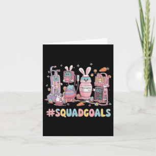 Squad Goals Nurse Påsk Day Bunny Nurse Life Nurs Kort