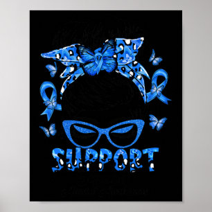 Squad Messy Bun Ataxi Awareness Gifts Poster