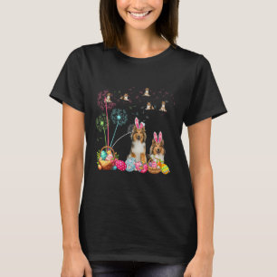 Squad Påsk par Bunny Shelties Dandelions Hunt T Shirt