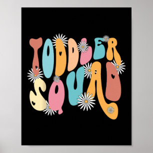 Squad Pre K Kindergarten Teacher Back to school Poster