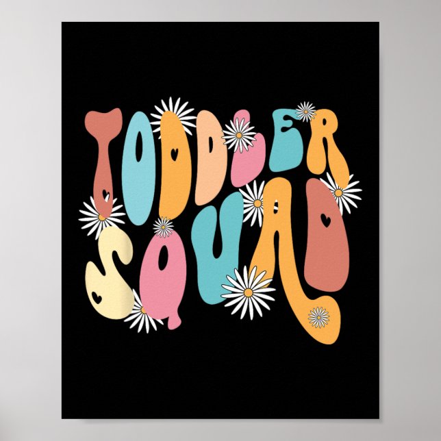 Squad Pre K Kindergarten Teacher Back to school Poster (Framsidan)