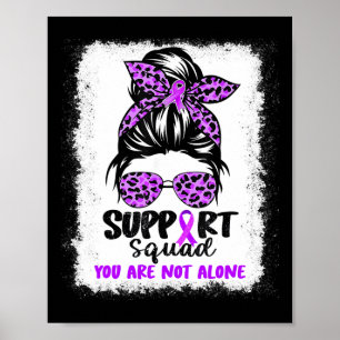 Squad Rojkig Bunt Purple Warrior Alzheimersmedveta Poster