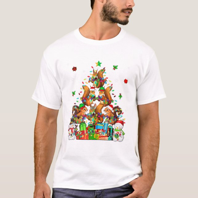 Squad Santa Elf Reindeer T Shirt (Framsida)