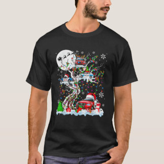 Squad Santa Renjävlar Tomte Polisbil På Julgran T Shirt