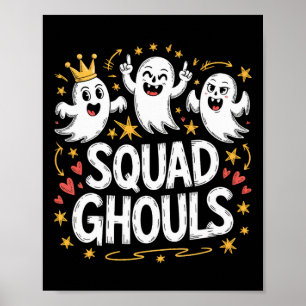 Squad Spöken Matching Funny Halloween 1 Poster