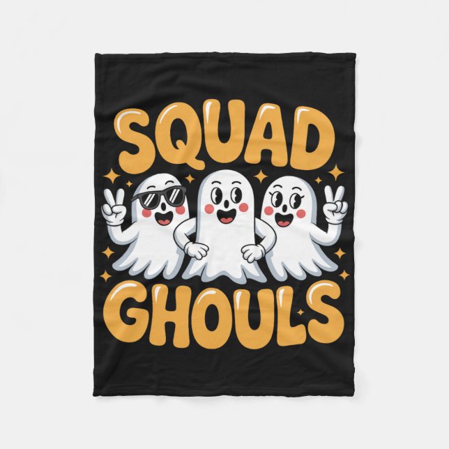 Squad Spöken Matching Funny Halloween 2 Fleecefilt (Framsidan)