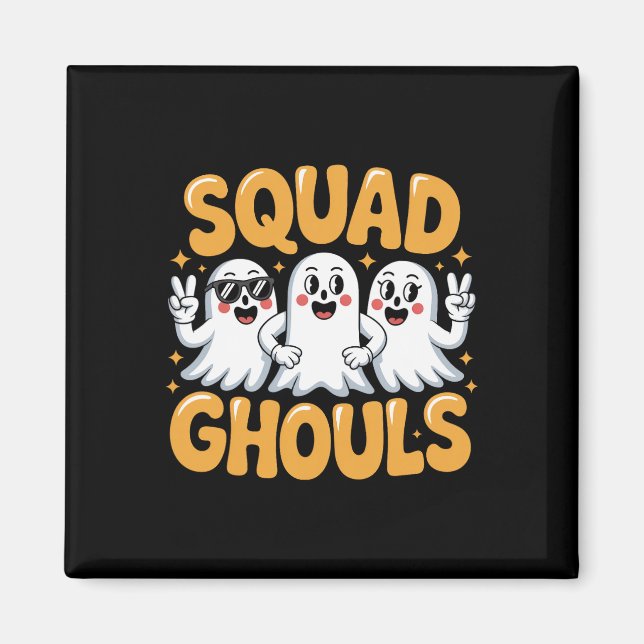 Squad Spöken Matching Funny Halloween 2 Magnet (Framsidan)