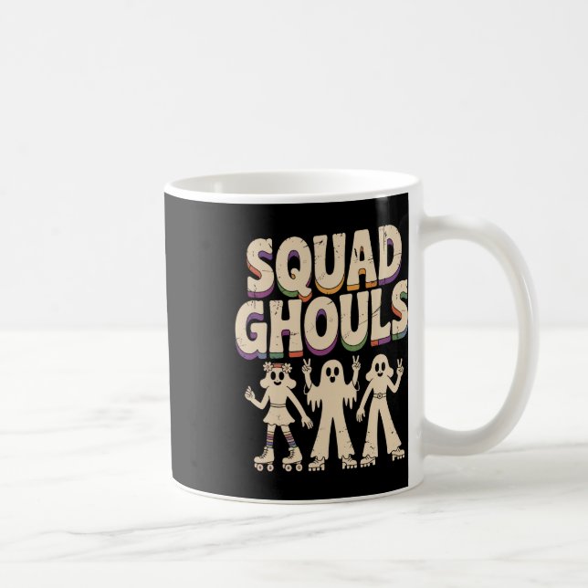 Squad Spöken Matching Funny Halloween 3 Kaffemugg (Höger)